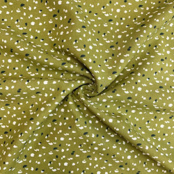 Printed Viscose JIKEO Olive / Night